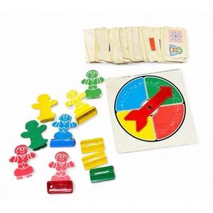 Vintage 1977 Milton Bradley Gingerbread Candyland Board Game Parts Lot